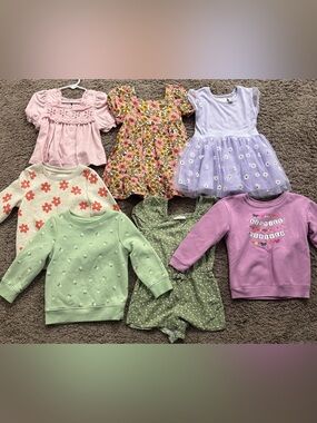 Toddler girl 2T bundle of dresses and tops